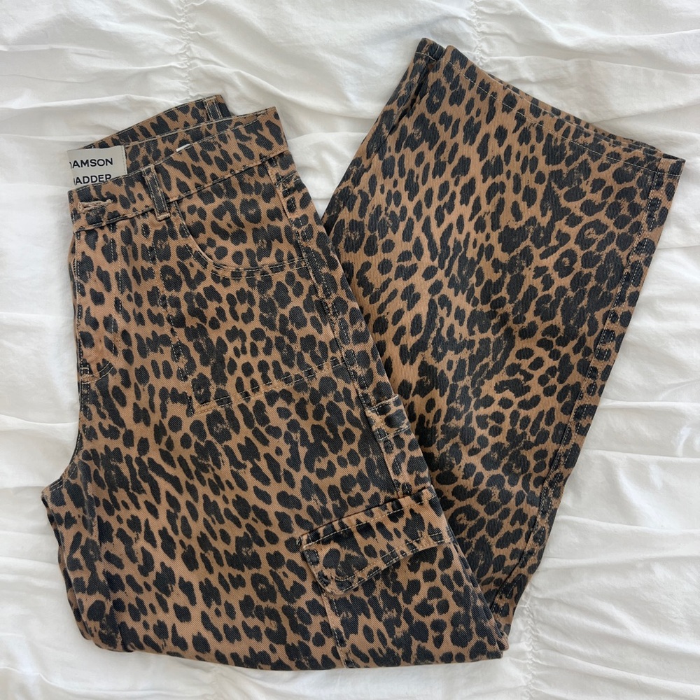 Leopard Print Women Jeans